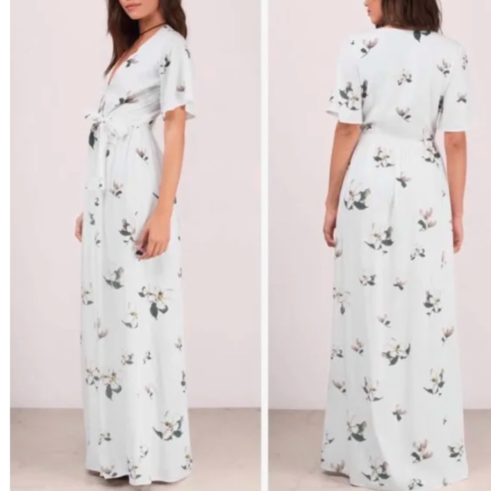 Tobi Floral Wrap Maxi Dress